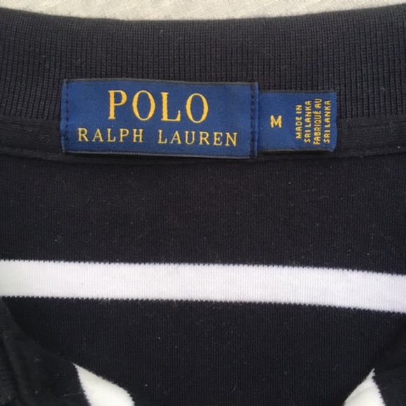 Polo Black and White Stripes - Picture 2 of 3